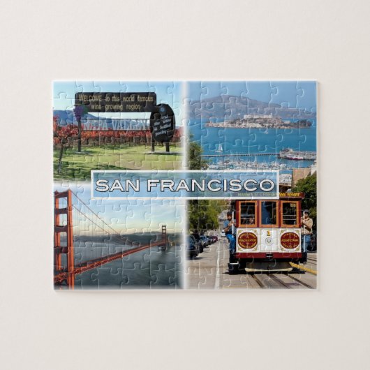 US San Francisco - Napa Valley Golden Gate Bridge Puzzle (Horizontal)