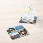 US San Francisco - Napa Valley Golden Gate Bridge Rechteckiger Pappuntersetzer (Vor Ort)