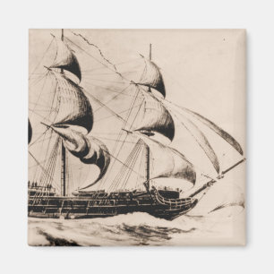 US-Schiff Bonhomme Richard in Meer Magnet