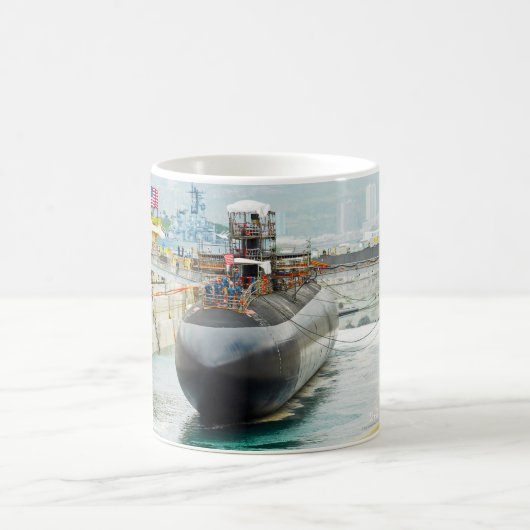 US-SCHNELLER ANGRIFF SUBMARINE - SSN-705-Tasse Kaffeetasse (Mittel)