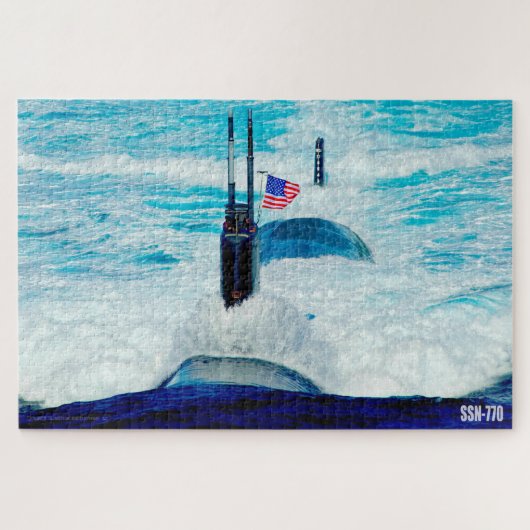 US-SCHNELLER ANGRIFF SUBMARINE - SSN-770 (20x30 IN Puzzle (Horizontal)