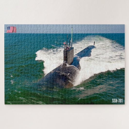US-SCHNELLER ANGRIFF SUBMARINE - SSN-781 (20x30 IN Puzzle (Horizontal)