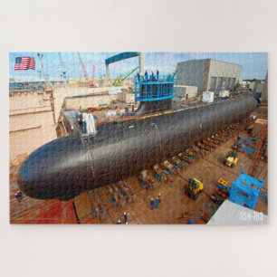 US-SCHNELLER ANGRIFF SUBMARINE - SSN-783 (20x30 IN Puzzle