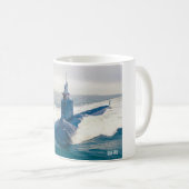 US-SCHNELLER ANGRIFF SUBMARINE - SSN-789-Tasse Kaffeetasse (VorderseiteRechts)