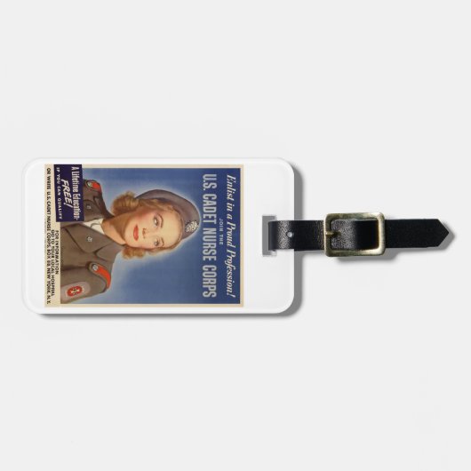 US-Schwesternschülerin-Korps-Gepäckanhänger Gepäckanhänger (Vorderseite horizontal)