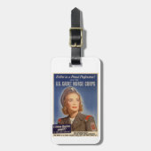 US-Schwesternschülerin-Korps-Gepäckanhänger Gepäckanhänger (Vorderseite vertikal)