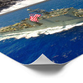 US-SEA-POWER - Montage der US-Marineschiffe Poster (Ecke)