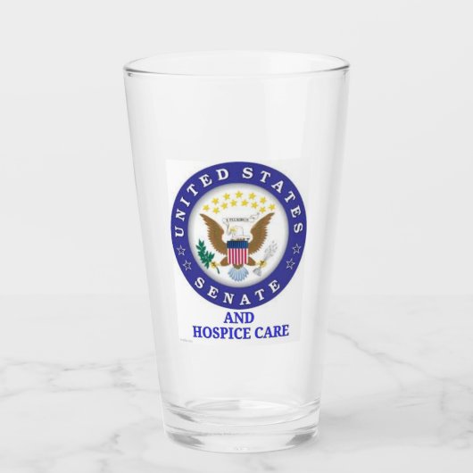 US SENATE & HOSPICE CARE GLAS (Vorderseite)