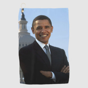 US-Senator, 44. US-Präsident Barack Obama Golfhandtuch