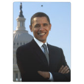 US-Senator, 44. US-Präsident Barack Obama Klemmbrett (Rückseite)