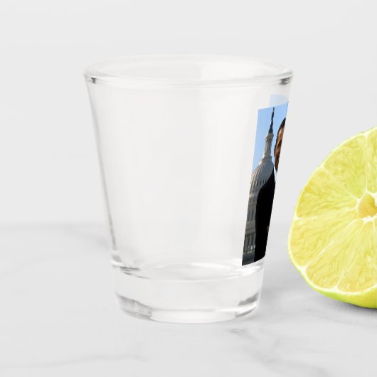 US-Senator, 44. US-Präsident Barack Obama Schnapsglas (Links)