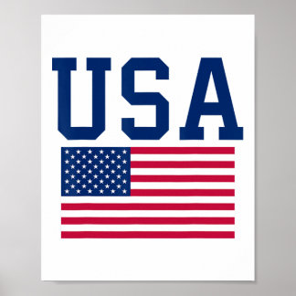 US-Shirt Frauen Männer Kinder amerikanische Flagge Poster