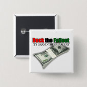 US-Sicherheitsleistungs-Dollar der failout Knopf Button (Vorne & Hinten)