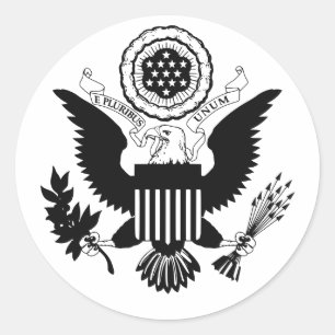 US-Siegel Runder Aufkleber