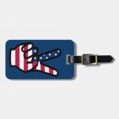 US-Siegeszeichen Gepäckanhänger (Vorderseite horizontal)