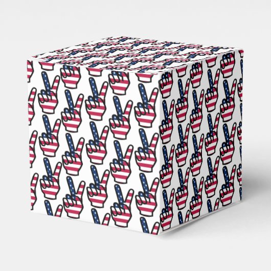 US-Siegeszeichen Geschenkschachtel (Vorderseite)