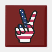 US-Siegeszeichen Magnet (Vorne)