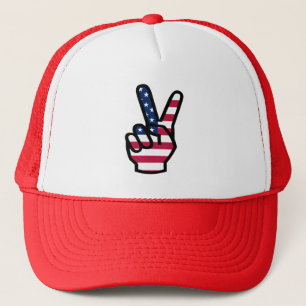 US-Siegeszeichen Truckerkappe