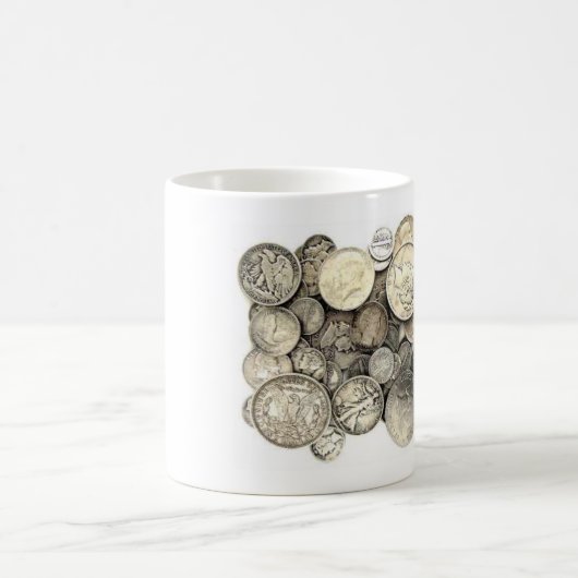 US-Silbermünzen Kaffeetasse (Mittel)
