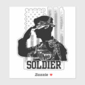 US-Soldat Aufkleber (Blatt)