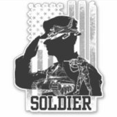 US-Soldat Aufkleber (Vorderseite)