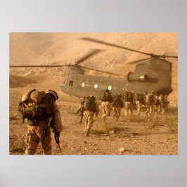 US-Soldaten der 10. Abteilung Bergbau in Afghanist Poster