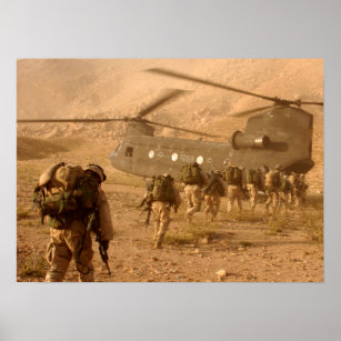 US-Soldaten der 10. Abteilung Bergbau in Afghanist Poster