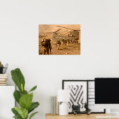 US-Soldaten der 10. Abteilung Bergbau in Afghanist Poster (Heimbüro)