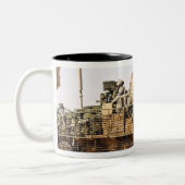 US-Soldaten führen Kampfpatrouillen in Afghanistan Zweifarbige Tasse (Links)