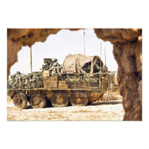 US-Soldaten leiten eine Kampfpatrouille in den Fotodruck