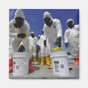 US-Soldaten vom 457. chemischen Bataillon Magnet