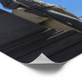 US Soldier Statue Wood Poster (Ecke)