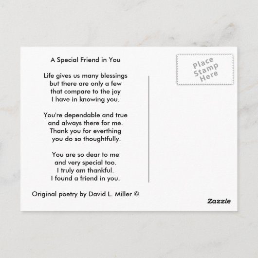 US Soldiers Praying Postkarte (Rückseite)