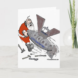US-Sondereinsatzkommandos Steampunked Santa Feiertagskarte
