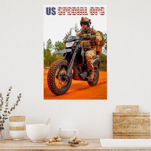 US-SONDERMOTORRAD POSTER (Küche)