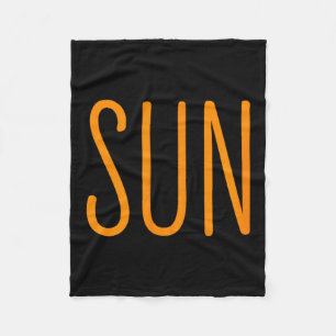 Us Sonnenfinsternis Sonne Paare Illustration Fleecedecke