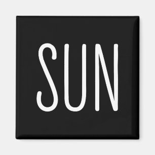 US-Sonnenfinsternis-Sonne-Paare-Illustration Magnet