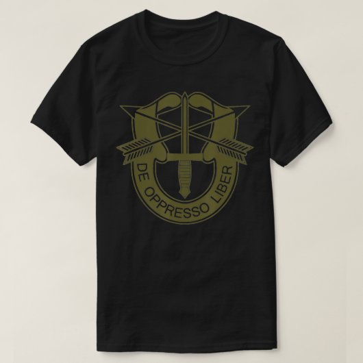 US Special De Oppresso Liber OCP OD Green T-Shirt (Design vorne)