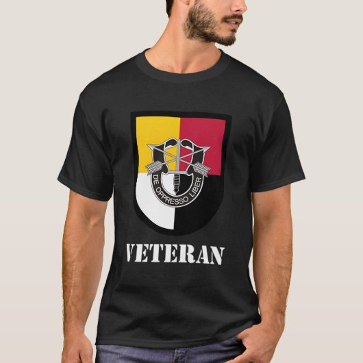 US Special Forces - 3Rd Sfg Group - Veteran Black T-Shirt (Vorderseite)