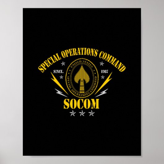 US Special Operations Command Socom Patriotic Vete Poster (Vorne)