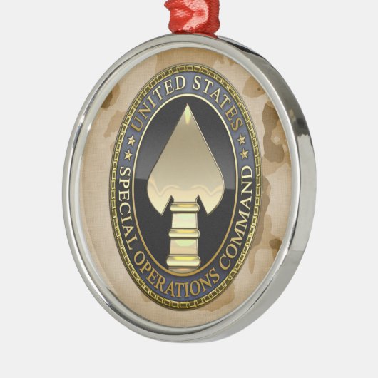 US-Spezialoperation-Befehl Silbernes Ornament (Links)