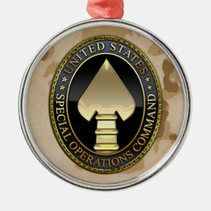 US-Spezialoperation-Befehl Silbernes Ornament