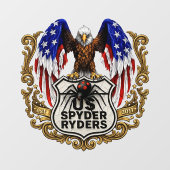 US Spyder Ryders - Aufkleber Adler (Blatt)