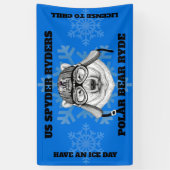 US SPYDER RYDERS - Banner für Polar Bear Ryde (Vertikal)