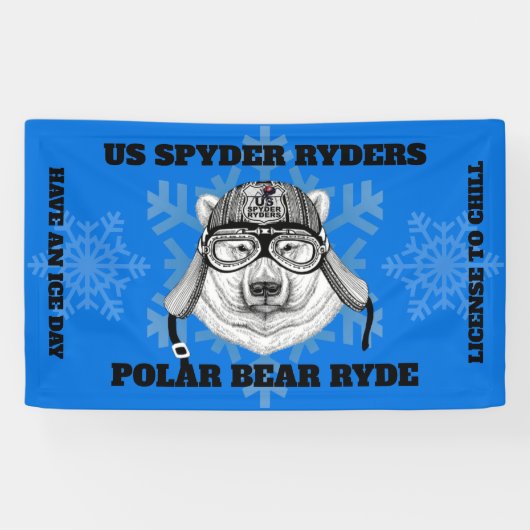 US SPYDER RYDERS - Banner für Polar Bear Ryde (Horizontal)