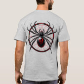 US Spyder Ryders - Black Widow Round Web Back T-Shirt (Rückseite)