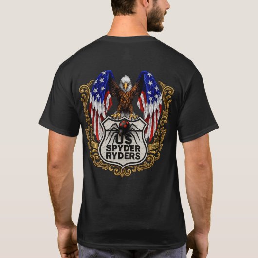US Spyder Ryders - Eagle 2s T-Shirt (Rückseite)