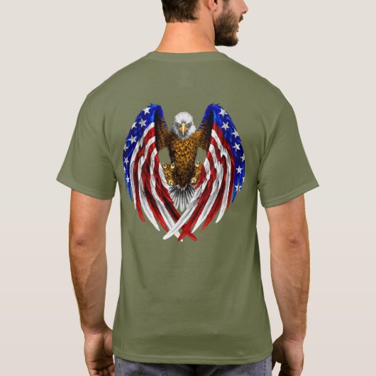 US Spyder Ryders - Eagle Flag Logo Back T-Shirt (Rückseite)
