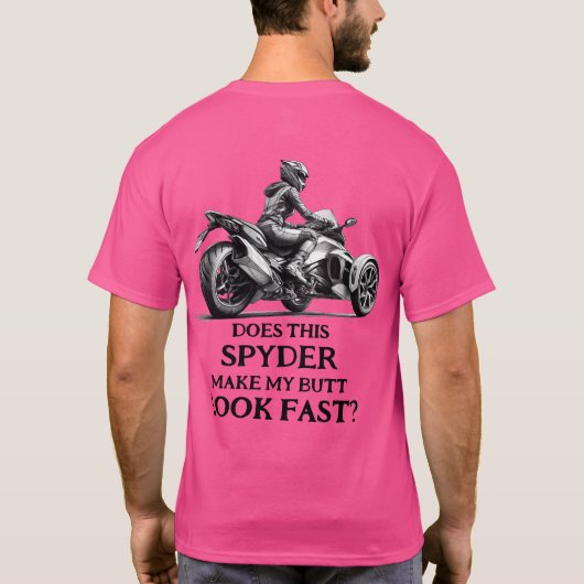 US Spyder Ryders - Hintern sieht schnell aus T-Shirt (Rückseite)