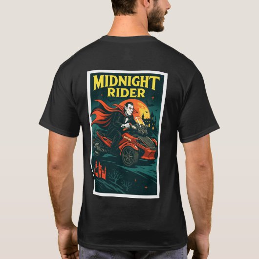 US Spyder Ryders - Mitternachtsfahrer T-Shirt (Rückseite)